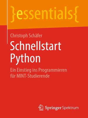 cover image of Schnellstart Python